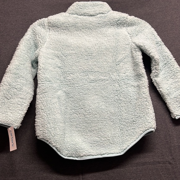 NWT - Carter’s Sherpa Fleece Pullover, Light Blue - Size 10 - Picture 7 of 8